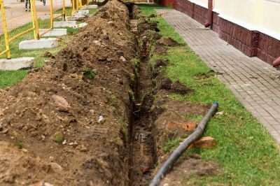 Muddy Yard Drainage Installation